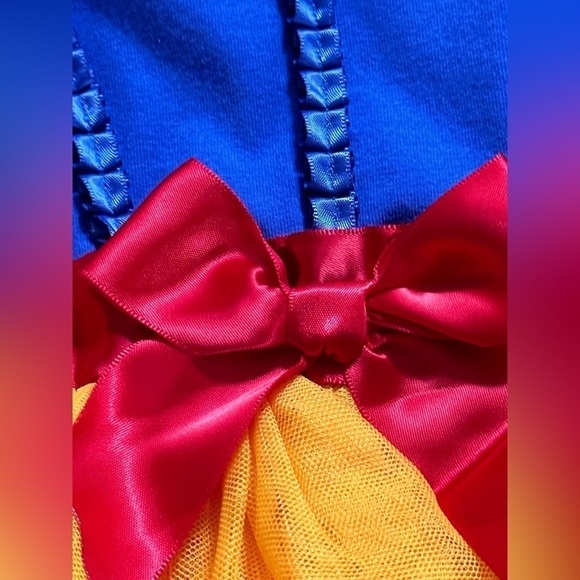 Disney Baby Snow White Onesie w/ Ballerina Mesh & Ribbon Attached Skirt 6 months - Picture 7 of 15